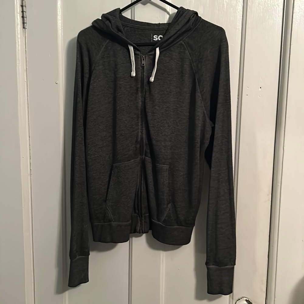 Gray Zip Up Hoodie